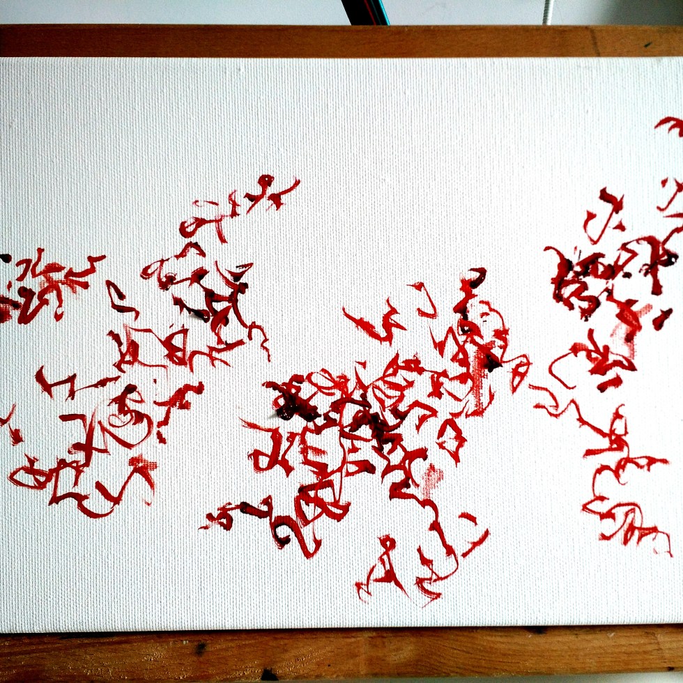 Una poesia pequeña sin título / One little poetry without title haisul oil painting oleo pintura abstracto, HAISUL, abstract, abstracto, essence, esssentialist, essentialism, esencialista, esencia, oil painting, óleo